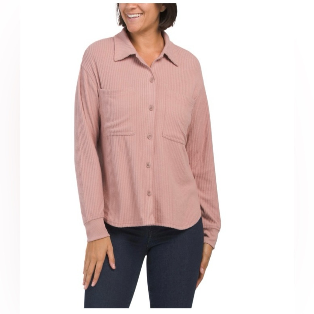 New without tags Jane and Delancey Mauve Button-Down Shirt Size S